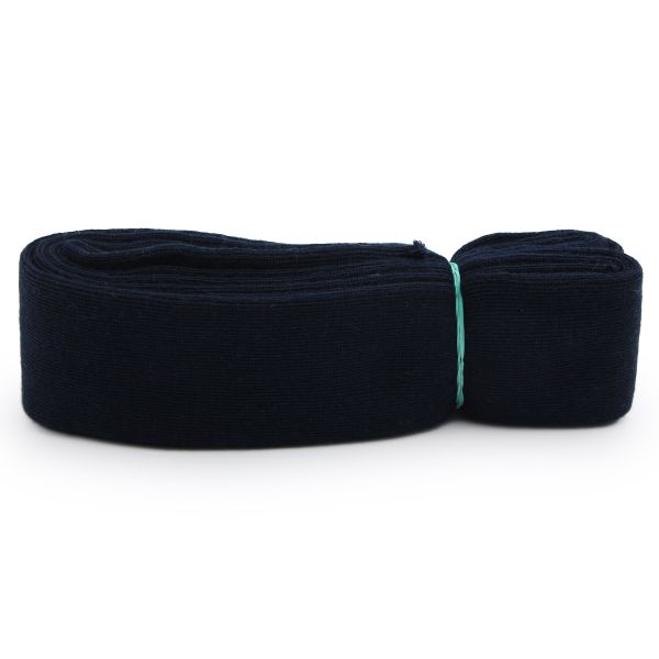 Манжеты трикотажные рукава 7.0 см / 3 метра, полушерсть тонкие 14кл. 1х1, 078 синий