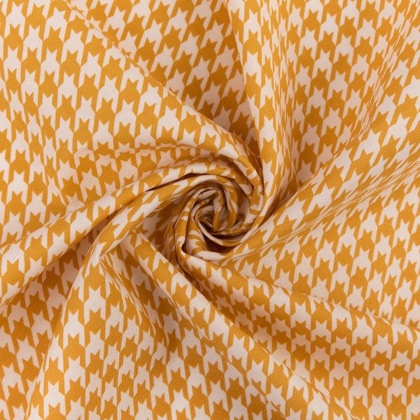 Ткань для пэчворка PEPPY БАБУШКИН СУНДУЧОК ФАСОВКА 100х112 см, 140±5 100% хлопок, БС-13 гусиная лапка ярко-желтый, Peppy БАБУШКИН СУНДУЧОК