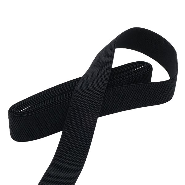 Резинка для подтяжек (помочная) 40.0 мм / 4±0.5 метра, 25.2 г/м, 580 черный, 6123-9344