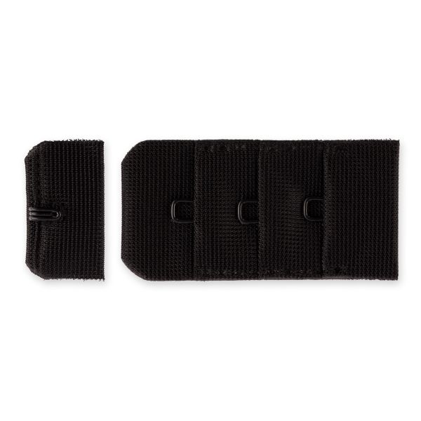 Застежки для бюстгальтера текстильные 25 мм, 50 шт, нейлон, черный, Blitz ZB25-13