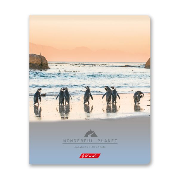 Тетрадь ученическая общая, A5+ 96 л. на скобе, белизна 100%, 5 шт, клетка, 000351 Дикая природа, Светоч 96ТСК5_1_3_1