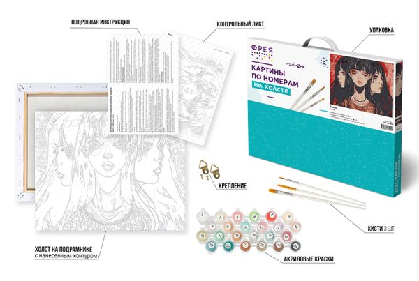 Картина по номерам Фрея PNB/PL-306, Томиэ, 50х40 см