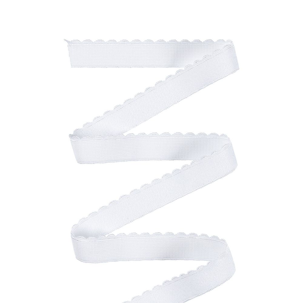 Резинка бельевая (отделочная) становая 12.0 мм / 25 метров, №001 белый, Blitz DT-15