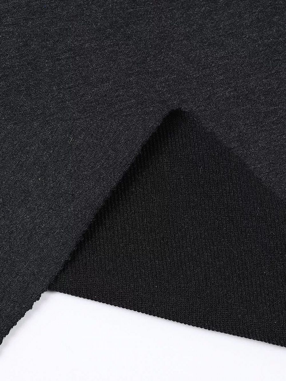 Футер 2-нитка петля поликоттон стрейч 220 г/м², 160 см / 3 метра, ФУТ2Х.TBY.ХЛ-ПЭ.СЕР.МЕЛ1.3, цв.серый меланж