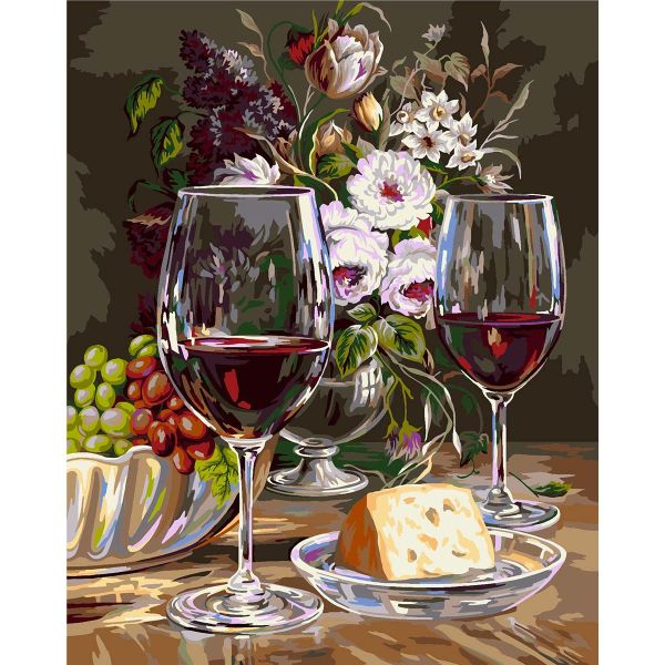 Картина по номерам Русская живопись, Винтажный натюрморт 40х50см