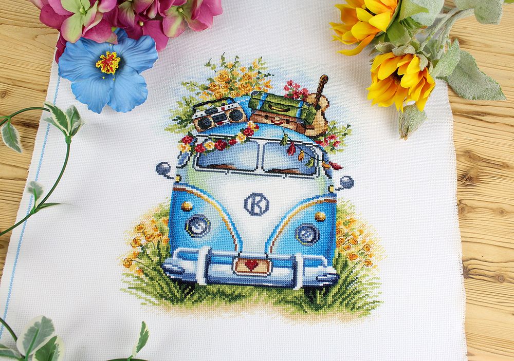 Набор для вышивания нитками МП Студия НВ-875, Музыка путешествий, 27х23 см