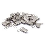 Клипса для подтяжек полоса 30.0 мм, сталь (никель), 20 шт