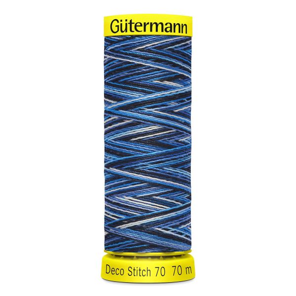 Нитки отделочные Gutermann Deco Stitch 70, multicolor, 70м, 9962, 5 катушек