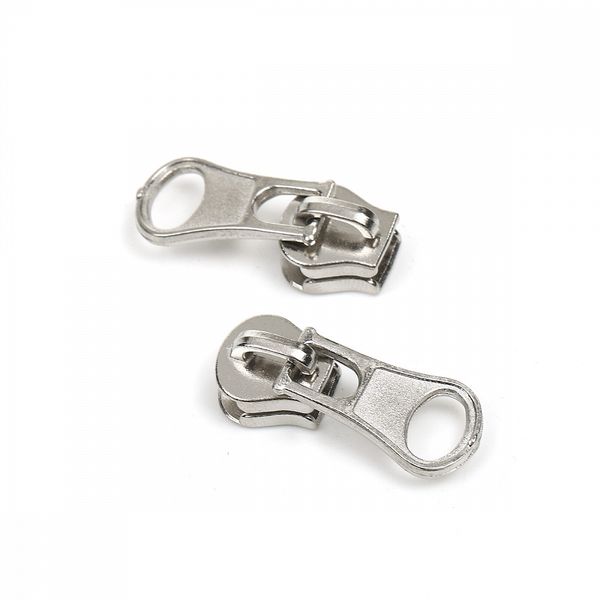 Слайдер (замок) для молнии трактор Т5 (5 мм), без фиксатора цв.никель упак.500 шт, Mzipp