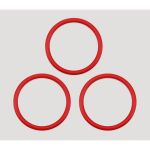 Кольца для бюстгальтера металл ⌀18.0 мм, 100 красный, Arta, 50 шт