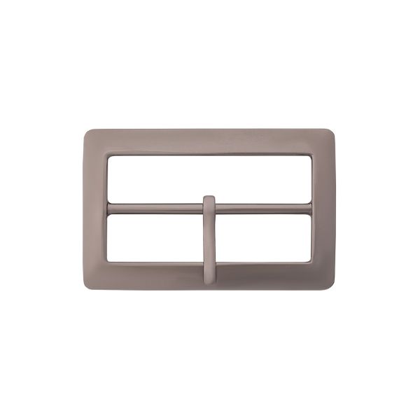 Пряжка ременная металл 40 мм, прямоугольная, олово (чер.никель), 1 шт, (MB-155)