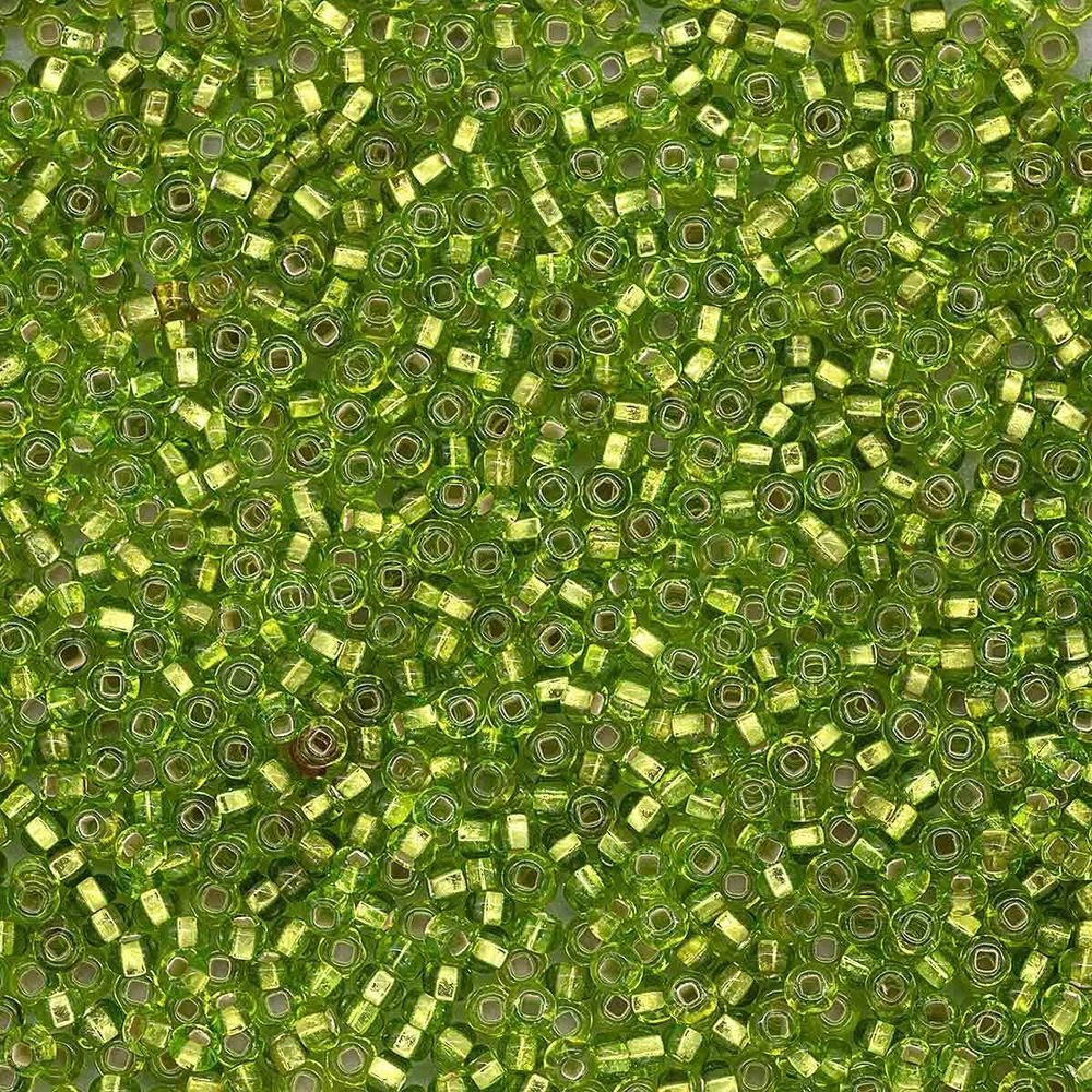 Бисер Preciosa прозрачный, серебряный центр 10/0 (2.3 мм), 100 г (5х20 г), цв. 57220