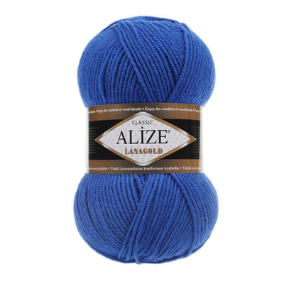 Пряжа Alize (Ализе) Lana Gold / уп.5 мот. по 100 г, 240м, 141 василек A