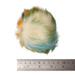 Помпон из искусственного меха 120 мм, 1 молочно-зеленый