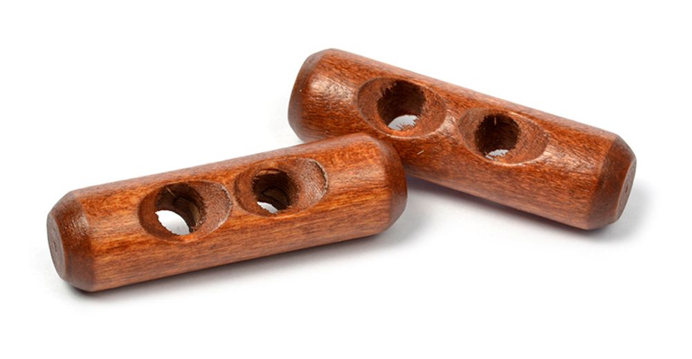 Пуговицы деревянные 2 прокола, 80L-51 мм, TYY BT.WD.046, цв.003 коричневый, 20 шт