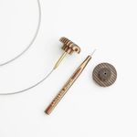 Тросик для съемных спиц Lantern Moon (заглушки 2 шт, кабельный ключик) длина 125см (готовая длина с спицами 150см), 350616