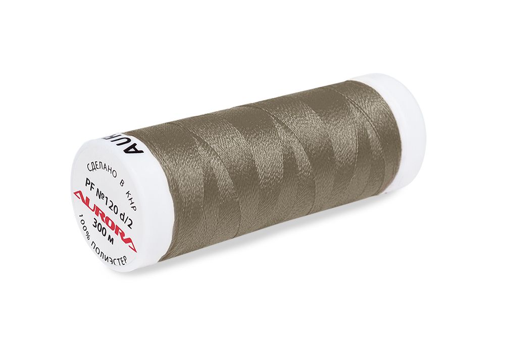 Нитки для креативных работ Aurora №120, 300 м, цв. PF453, 5 катушек