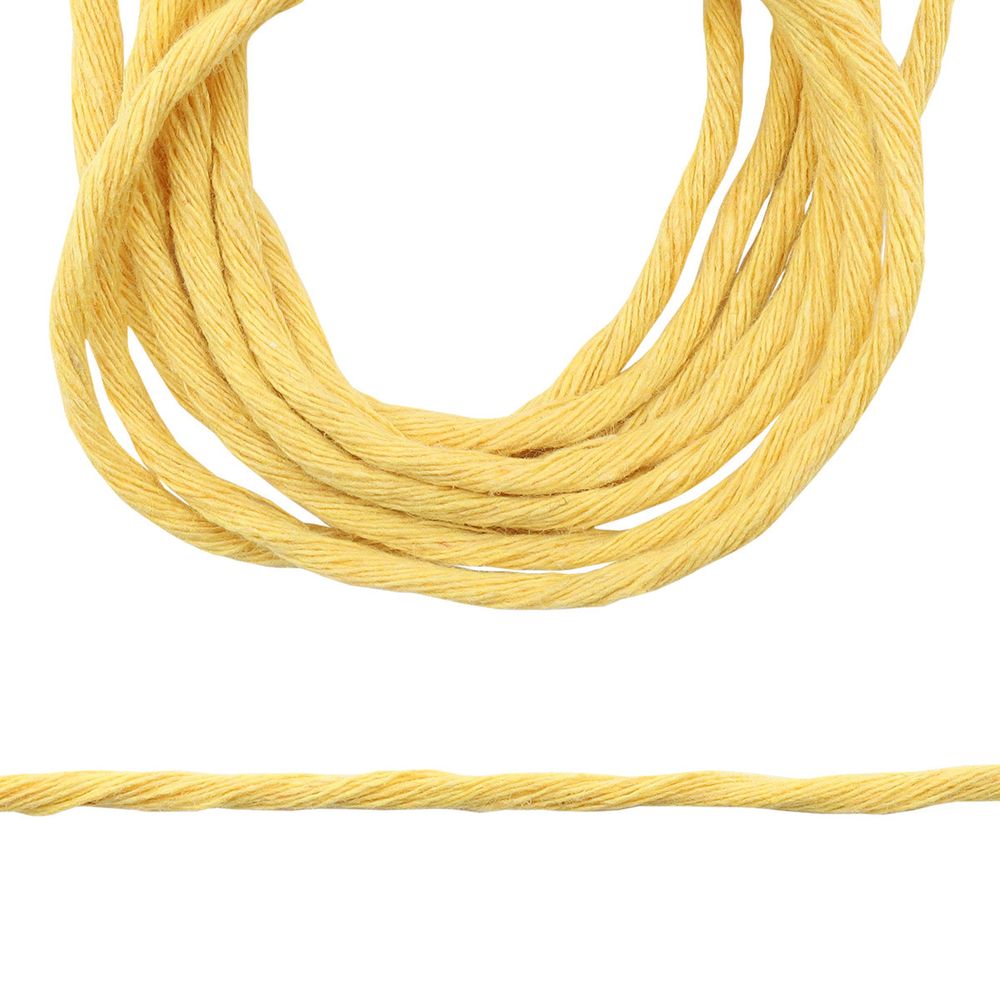 Шпагат х/б ⌀2-3 мм, 50 м, 1500 текс, желтый, 70098