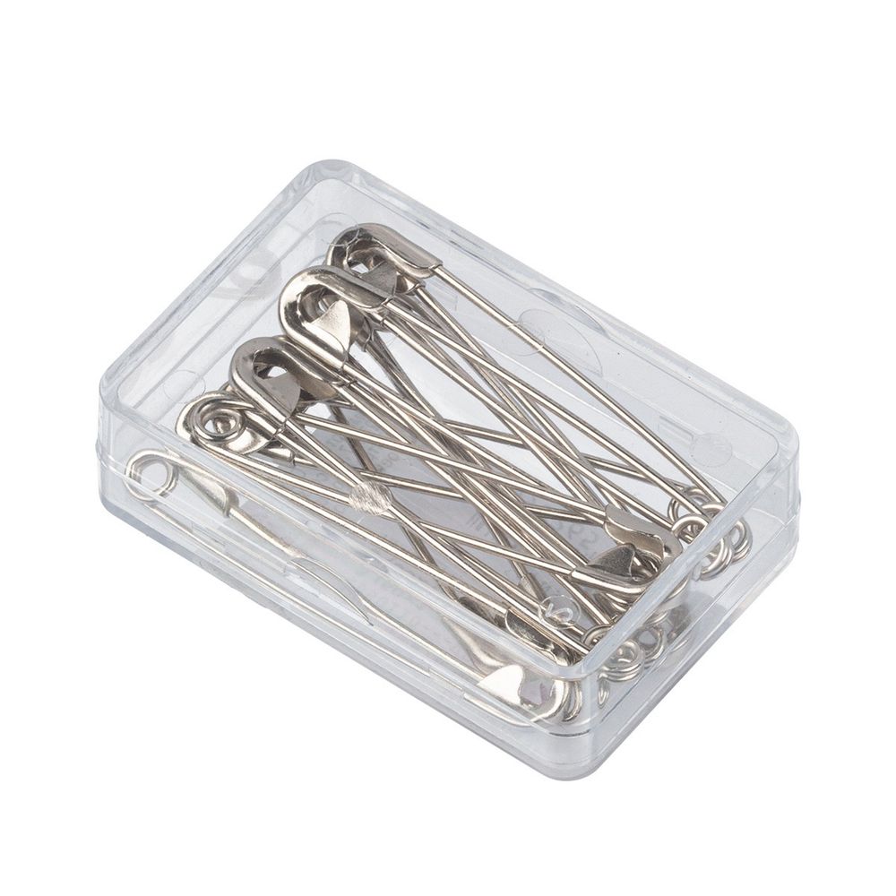 Булавки английские 50 мм, 12 шт, никель, KOH-I-NOOR 55 (5110 №3)