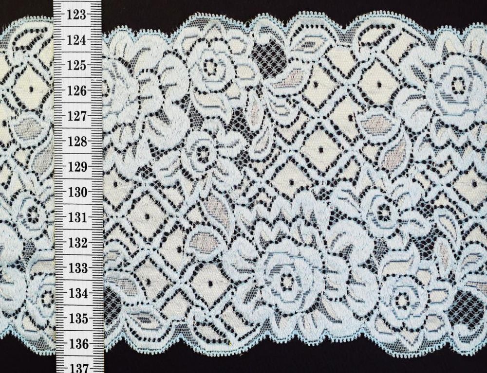 Лента кружевная эластичная, 100% полиэстер, 261570-23, 261570-23, 10 м