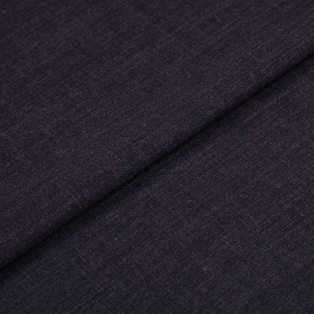 Ткань костюмная 220 г/м², 150х148±2 см, 12 т.синий меланж/dark blue melange, Gamma SUTF-006N