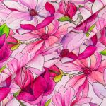 Ткань для пэчворка Peppy Прекрасные магнолии 50х55 см, 140±5 г/м², ПМ-22