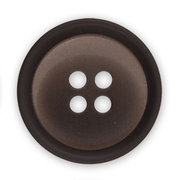 Пуговицы 4 прокола костюмные 20 мм, 24 шт, D916 коричневый, Gamma RVC 0026