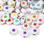 Бусины пластик набор звездочки, M4H-B013, 50г (300±10 шт)