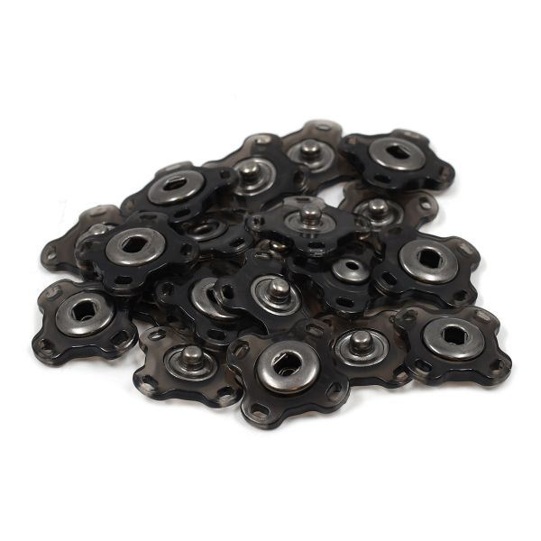 Кнопка пришивная металл ⌀21.0 мм, металл, black, 10 шт