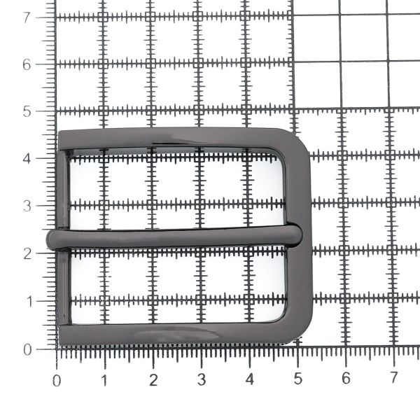 Пряжка ременная металл 35 мм, Nickel, 3 шт
