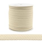 Шнур плоский плетеный х/б ⌀18.0 мм / 75 метров, (ГР) экрю, 07-4300/18