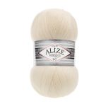 Пряжа Alize (Ализе) Superlana TIG / уп.5 мот. по 100 г, 570м, 001 кремовый A