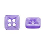 Пуговицы 4 прокола 18L (11мм), квадрат, пластик (col.04 сиреневый), CB_M-26, 144 шт