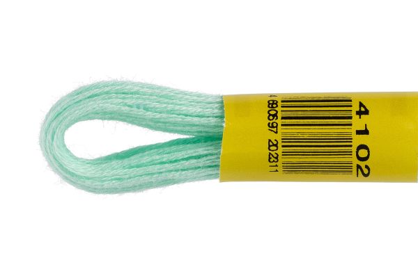 Мулине ПНК им.Кирова цв.4102 св. мята, Россия, 24 мотка по 8 метров