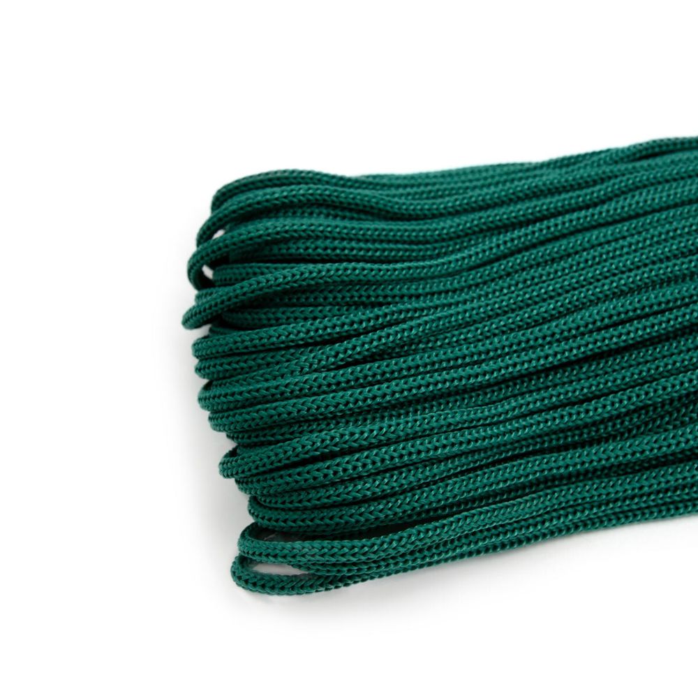 Шнур полипропилен круглый вязаный ⌀5.0 мм / 100 метров, 5-31 зеленый