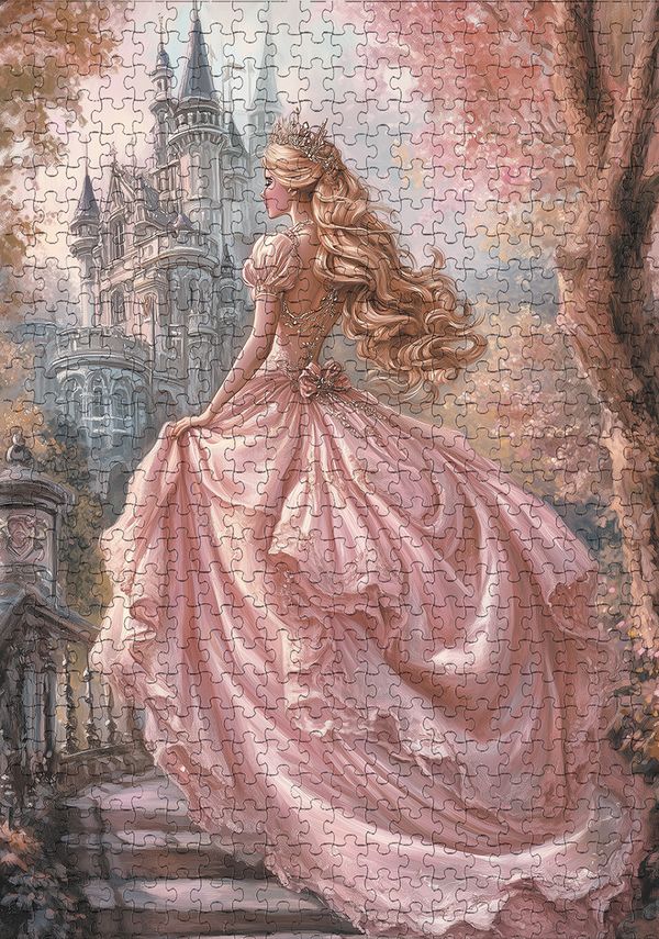 Пазл 500 элементов, PZL-500/90 Принцесса в розовом платье, Фрея