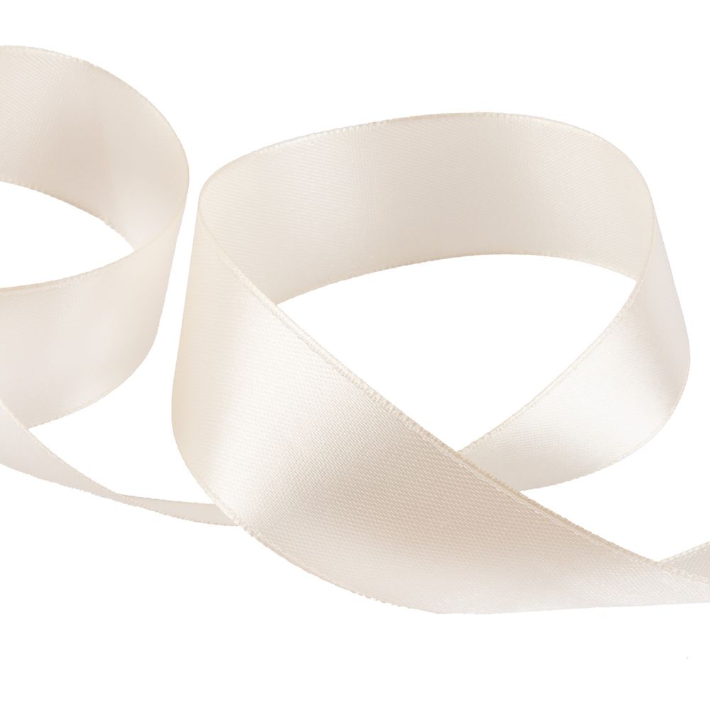 Лента атласная 1-сторонняя 25.0 мм / 33±2 метра, №075/2 кремово-персиковый, Gamma