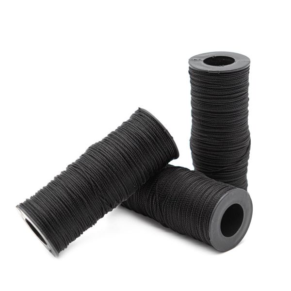 Нитки обувные 100м (черный) 3 штук