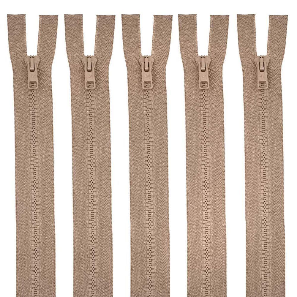 Молния трактор Arta Т6 (6 мм) 2 зам., разъем., 110 см, цв. 071 св.бежевый, уп.5 шт