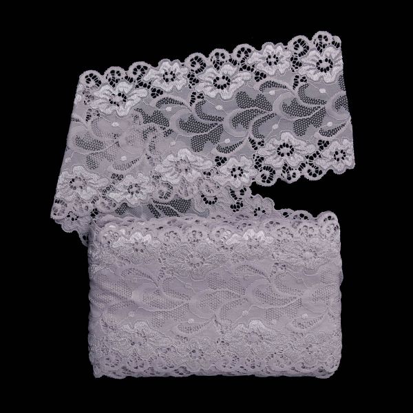 Кружево бельевое эластичное 150 мм / 13.72 м, цв. C154 св.серый