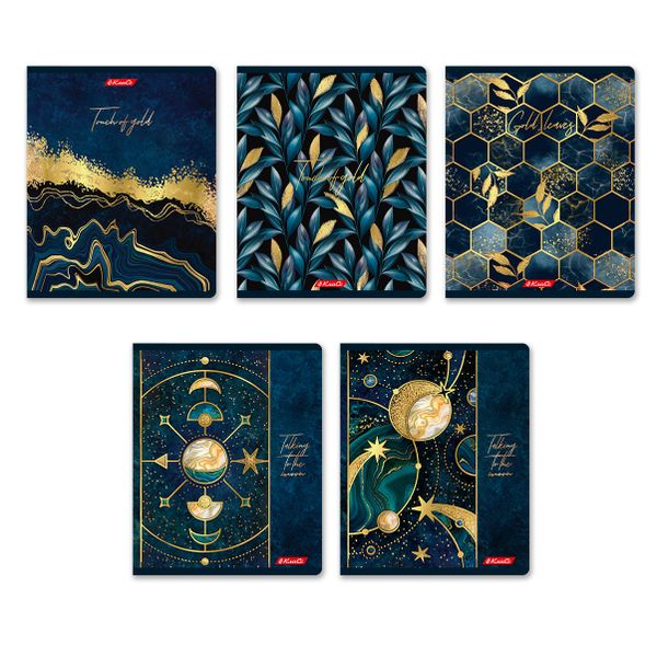 Тетрадь ученическая общая, матовая ламинация + тиснение золотой фольгой, A5+ 48 л. на скобе 65 г/м², белизна 100%, 10 шт, клетка в термоусадочной пленке, 000738 Созвездие успеха, Светоч 48ТЕТк-008