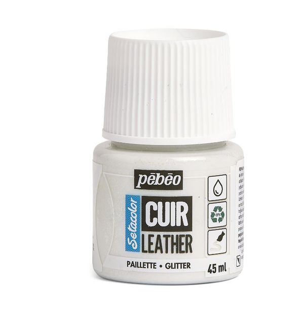 Краска по коже Setacolor 45 мл, 295638 Иридисцентный с глиттером, Pebeo, 295638