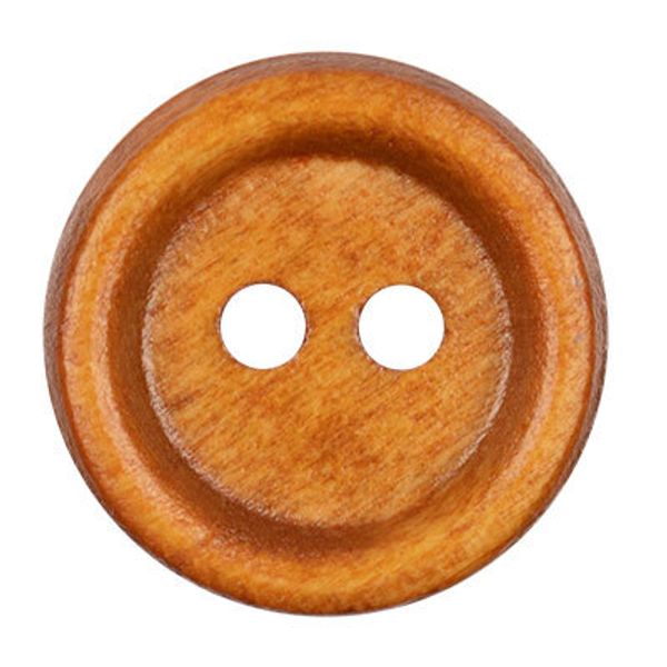 Пуговицы дерево 2 прокола 20L=12 мм, 24 шт, №D856 светло-коричневый, Blitz DRN 0002