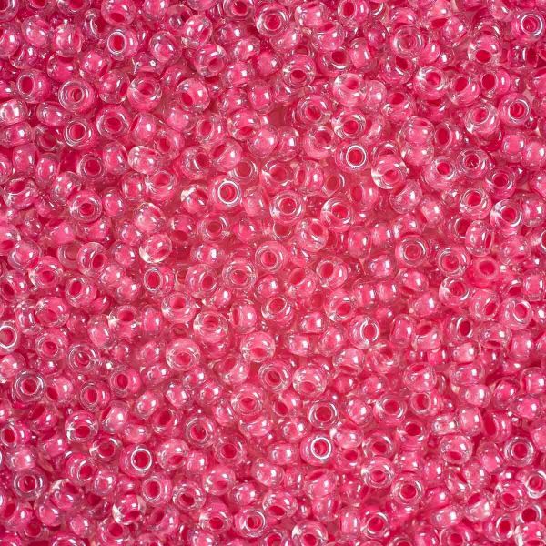 Бисер Preciosa прозрачный, цветной центр 10/0 (2.3 мм), 100 г (5х20 г), цв. 38198