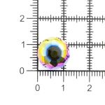 Бусины стекло ⌀12 мм, 5 шт, Астра Premium, 5-радужный