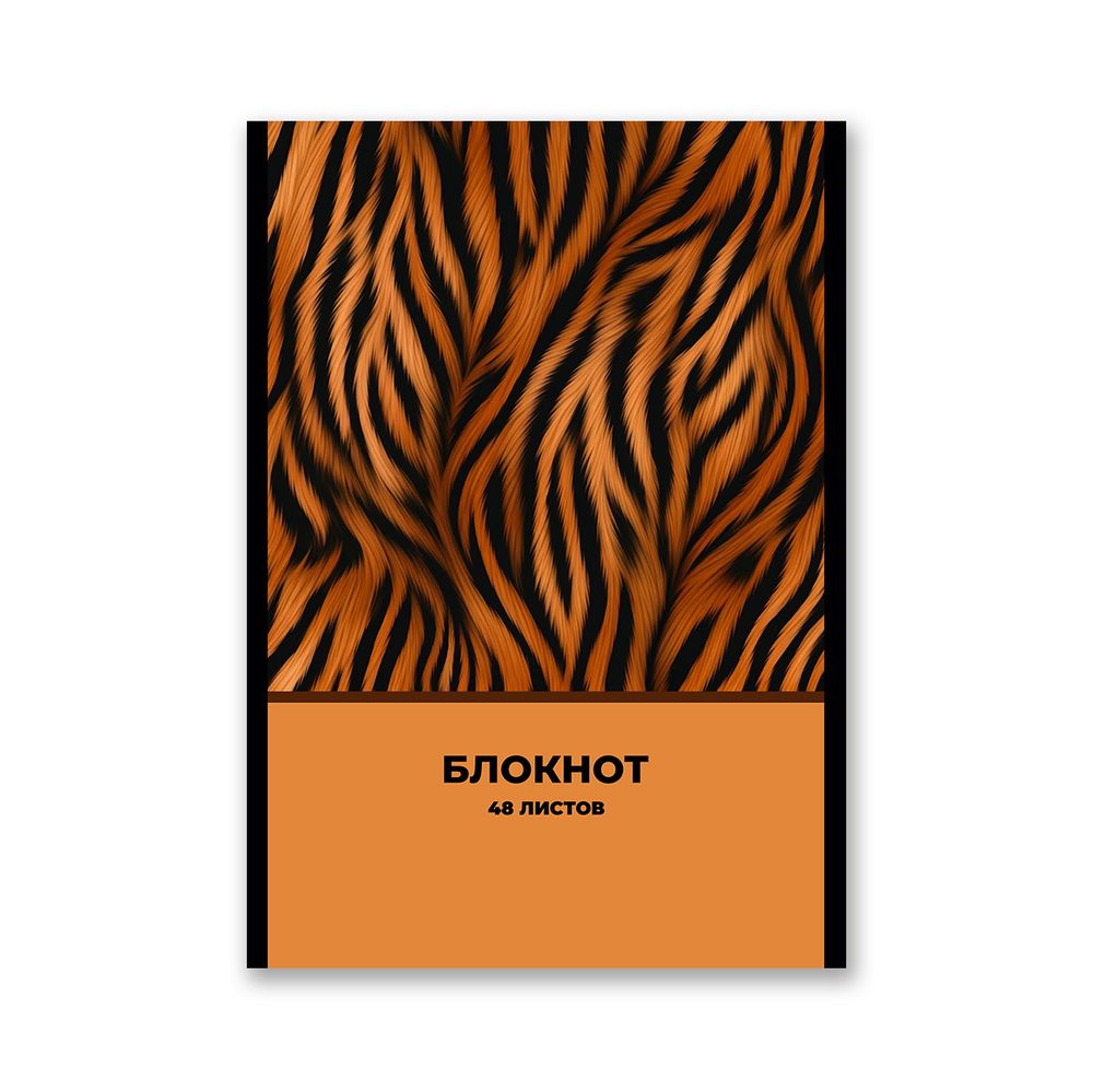 Блокнот на скобе, A5 48 л. 12 шт клетка, Сафари 01738, Б262 Светоч