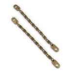Вешалка-цепочка для одежды 110х5 мм, металл, бронза, 10 шт, ГДЖ1517