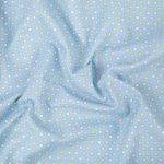 Ткань для пэчворка Peppy Молочные сны фланель, рулон 112 см / 5 метров, МС-07 голубой, Peppy