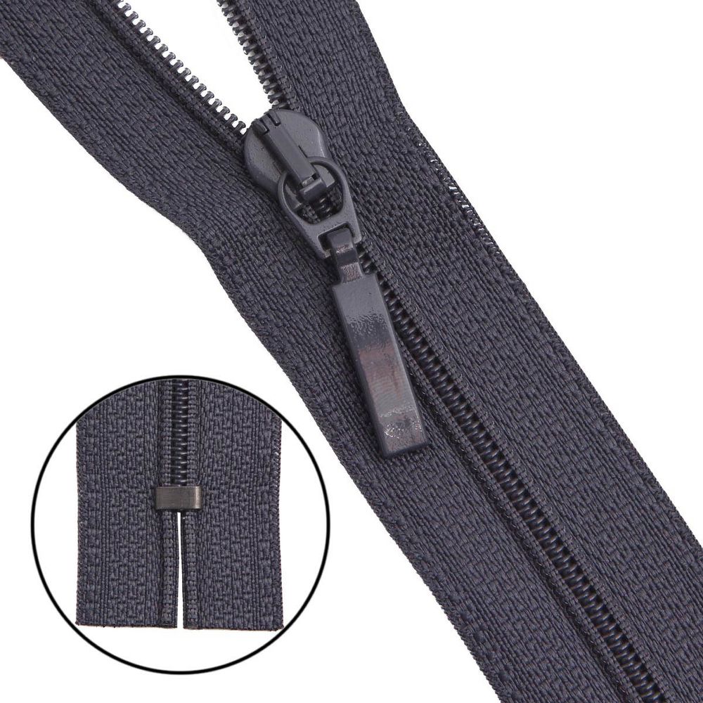 Молния спираль (витая) Arta Т5 (5 мм) 1 зам., н/раз., 18 см, цв. 301 графит, уп.10 шт