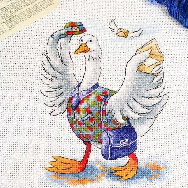 Набор для вышивания нитками МП Студия, Хорошие вести 18х13см